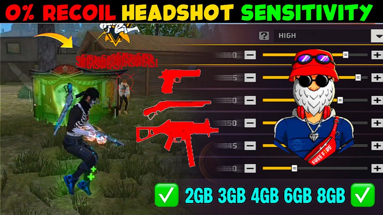 Free Fire Max Auto Headshot Trick 2026 Sensitivity ⚙️ 2gb, 3gb, 4gb Ram Headshot Sensitivity Setting