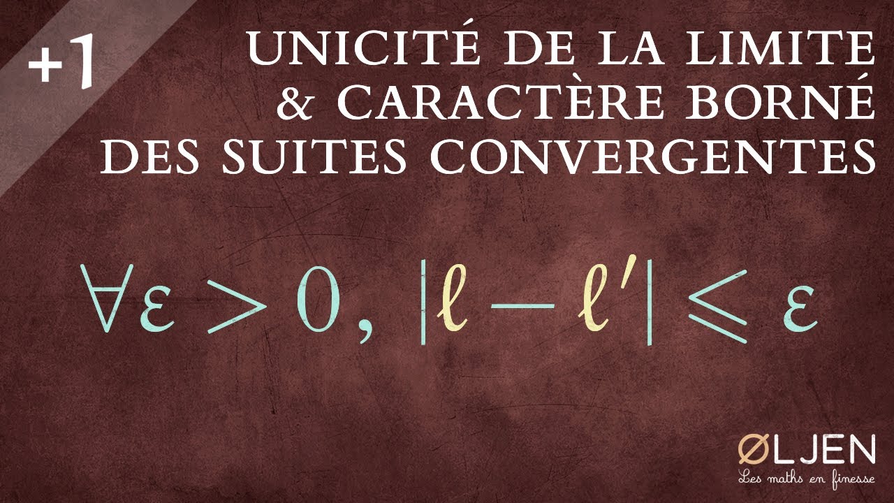 [EM#5] Unicité de la limite & Caractère borné des suites convergentes (Démonstration)