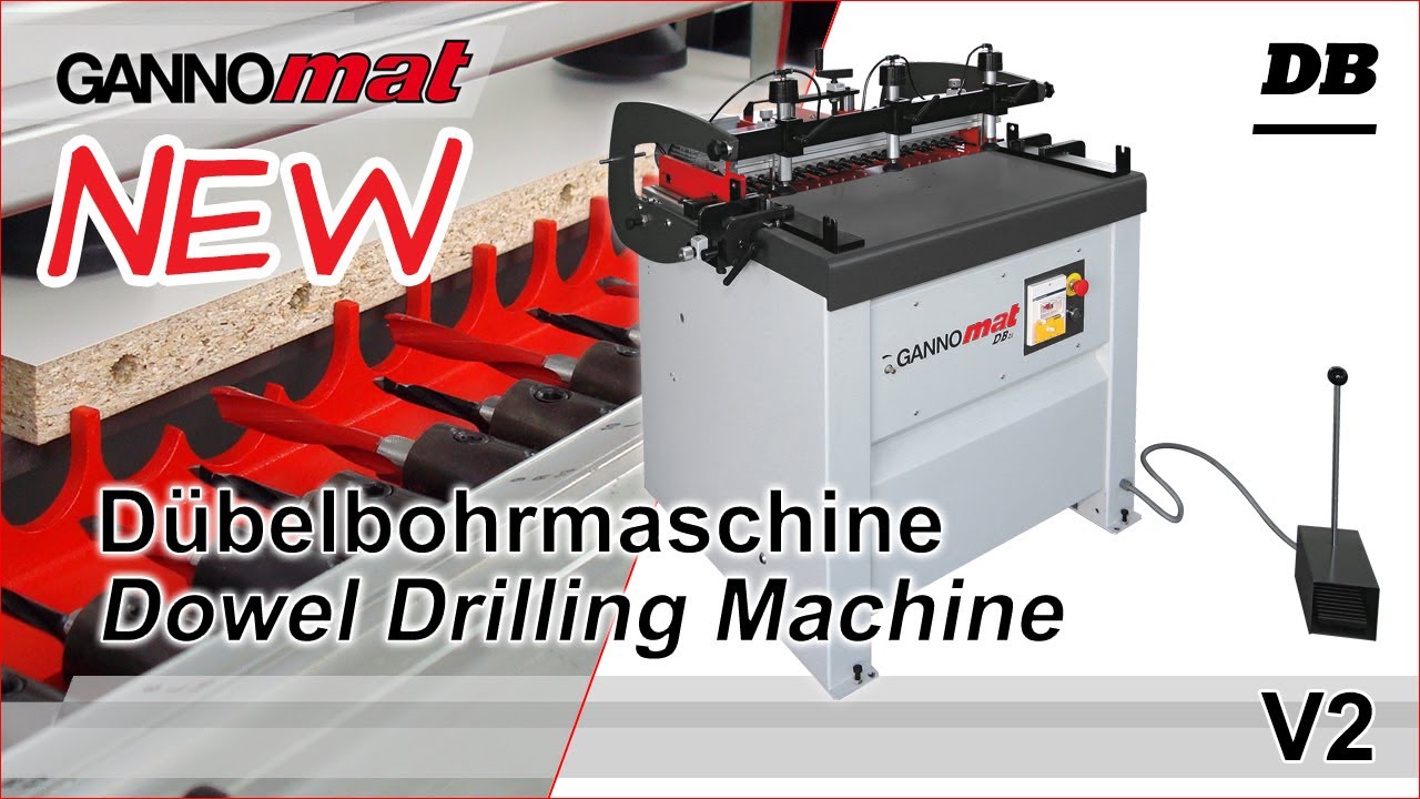 GANNOMAT DB 21 / D&uuml;belbohrmaschine / Multi Boring and Dowel Drilling Machine