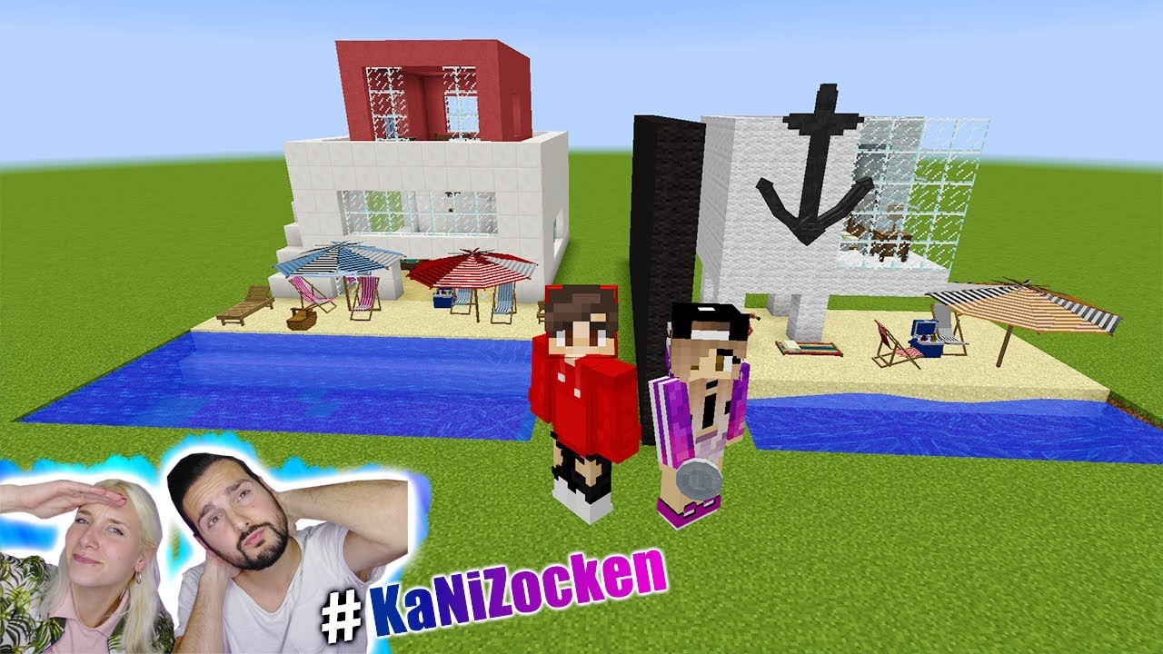 NINAS STRANDHAUS vs KAANS STRANDHAUS! Wer kann besser Urlaub machen? Minecraft Build Battle