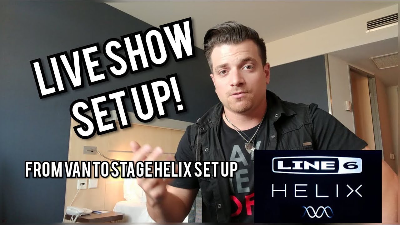 Line 6 Helix - How I Set Up for a Gig! Live from Munich, Germany