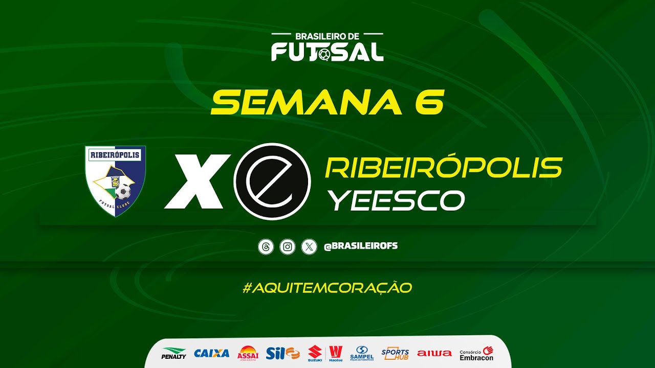 Brasileiro de Futsal | Ribeir&oacute;polis x Yeesco | Semana 6 | Ao vivo