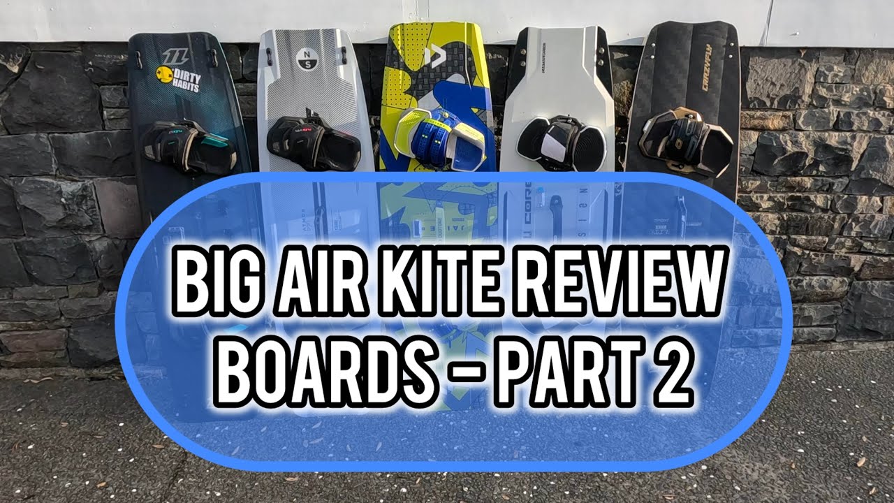 Big Air Kite Board Review - Part 2 : Carved Imperator 7 / Lieuwe Falcon / Duotone Jaime SLS