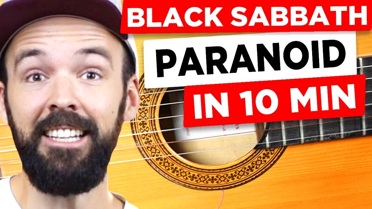 Gitarre lernen - Black Sabbath - Paranoid - in 10 Minuten - EINFACH & auf Deutsch