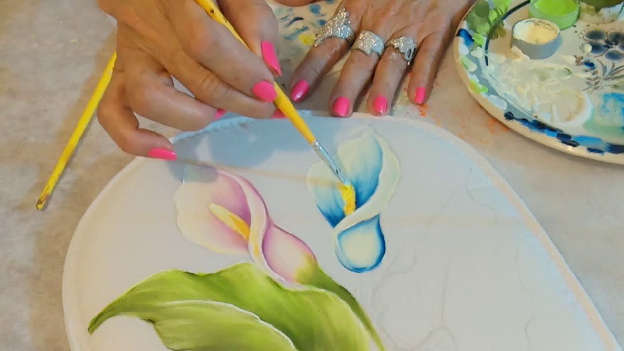 COMO PINTAR ALCATRACES COLOR ROSA Y AZUL
