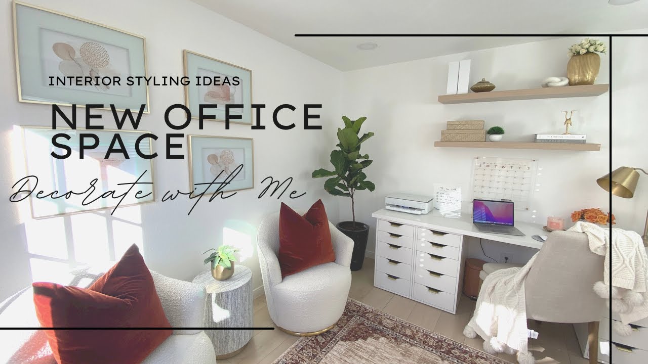 Small Office Space Ideas|Decorate With Me|Neutral Home Decor|PT2
