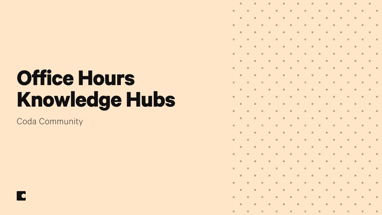 Project management best practices | Coda Knowledge Hubs