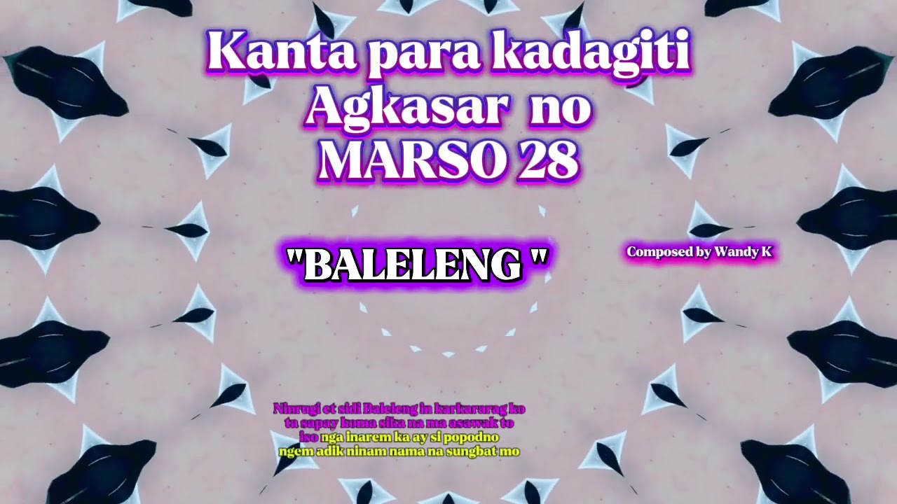 BALELENG para kadagiti agkasar no Marso 28