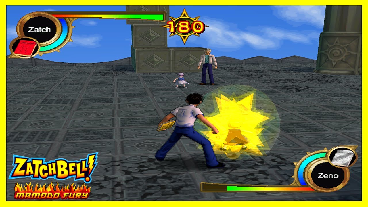 Golden Zatch vs Zeno (Zatch Bell Mamodo Fury)