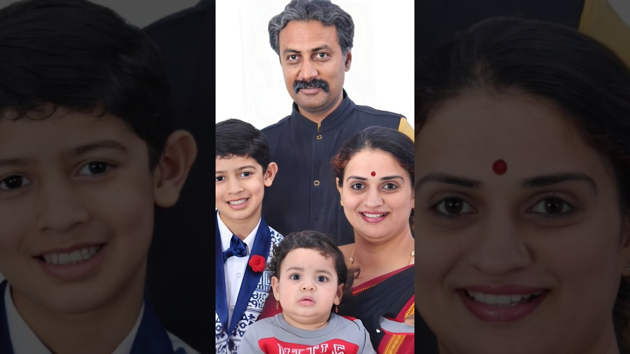 Pavitra Lokesh with her ex-husband Suchendra Prasad and Family #pavitralokesh #shorts #ytshorts