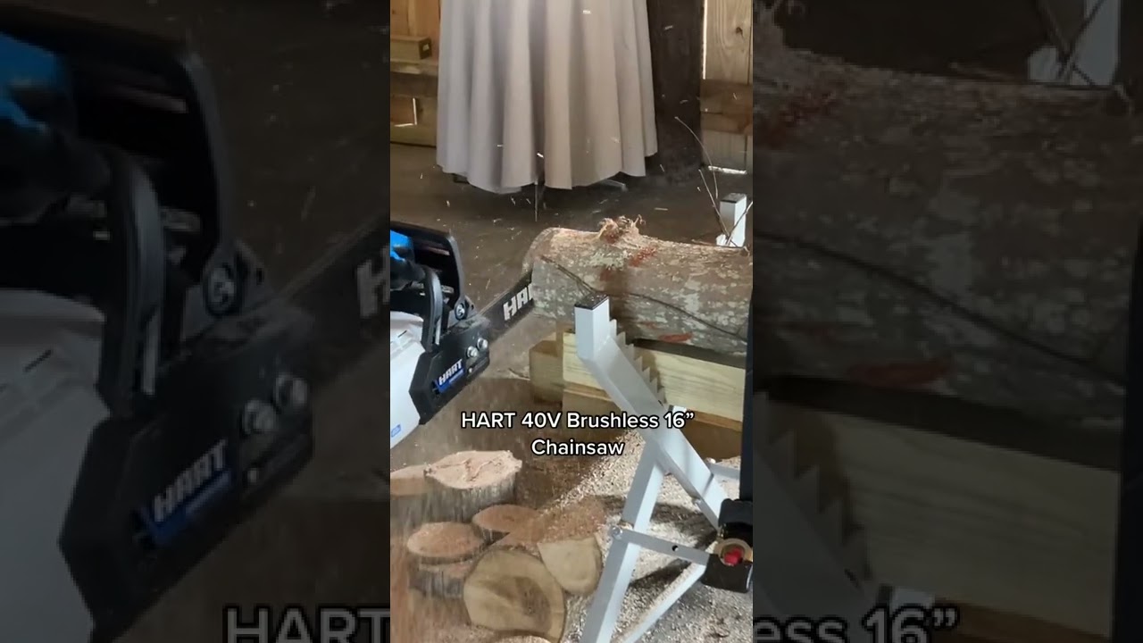 HART's Brushless 16" Chainsaw in action! 