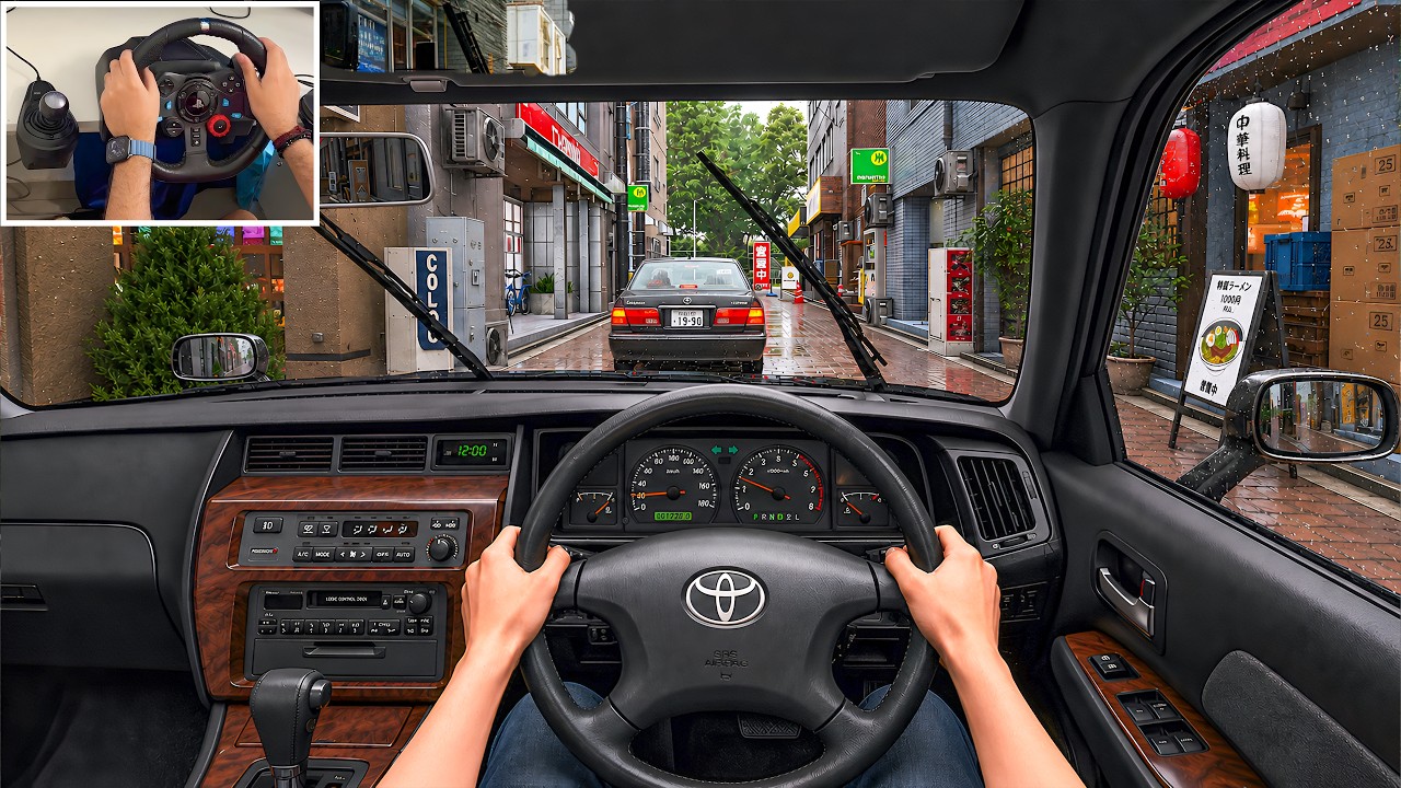 Forza Horizon 6 - Realistic POV Drive with Toyota Crown in Tokyo | Steering Wheel Gameplay