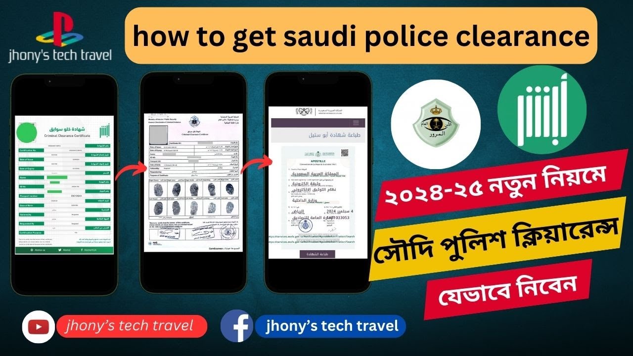 how to get saudi police clearance || সৌদি পুলিশ ক্লিয়ারেন্স | saudi police clearance pcc & apostille