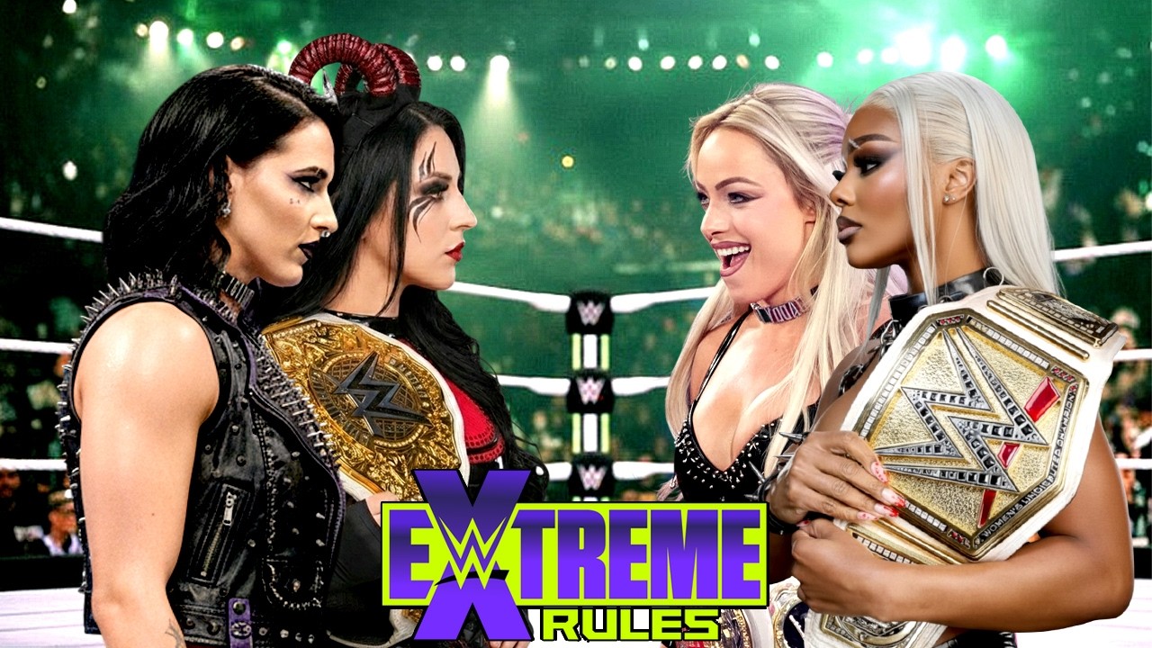 Матч WWE Extreme Rules: Риа Рипли и Стефани Вакер против Лив Морган и Джейд Каргилл | 13 марта 20...