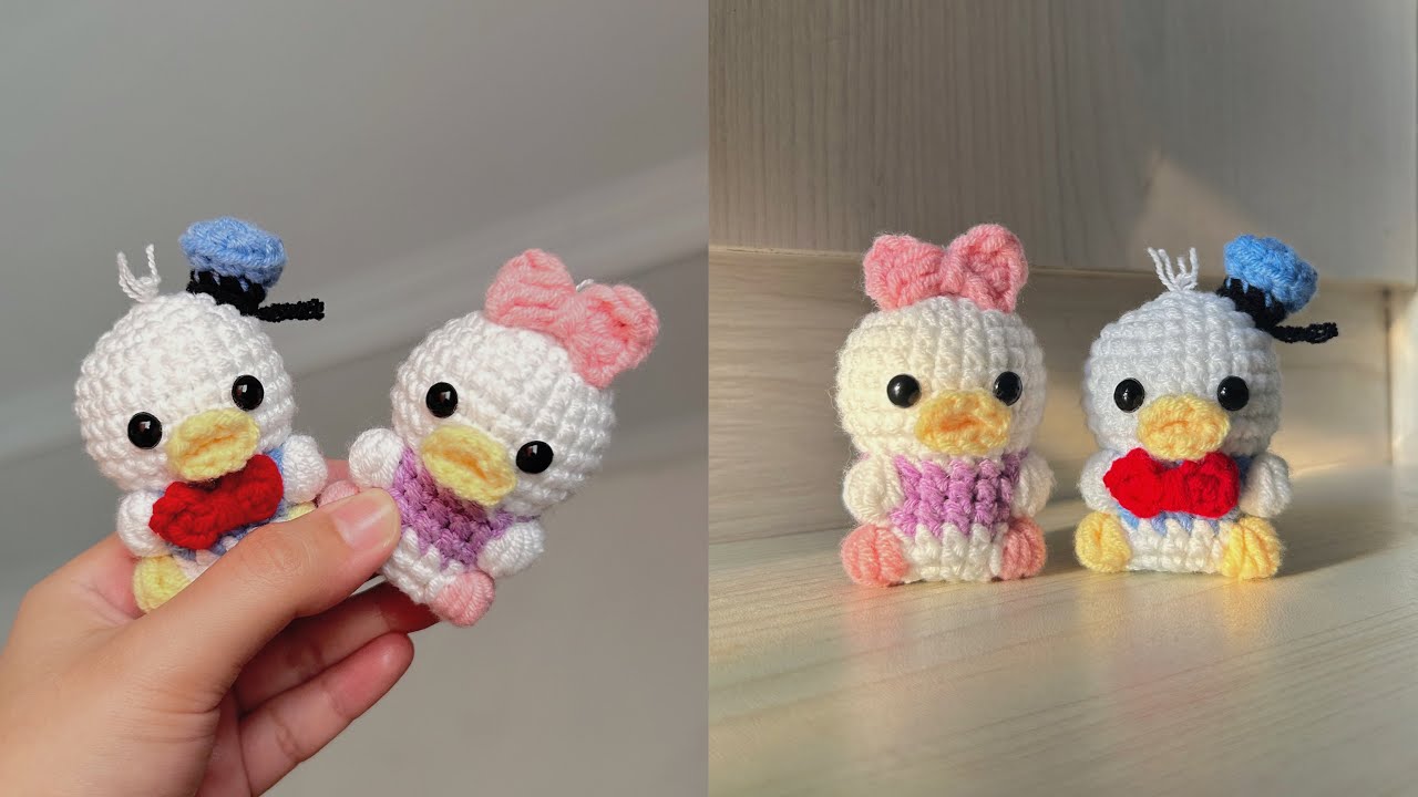 Crochet Donald Duck and Daisy Duck Amigurumi Tutorial | Boneka Rajut | Plush | Disney