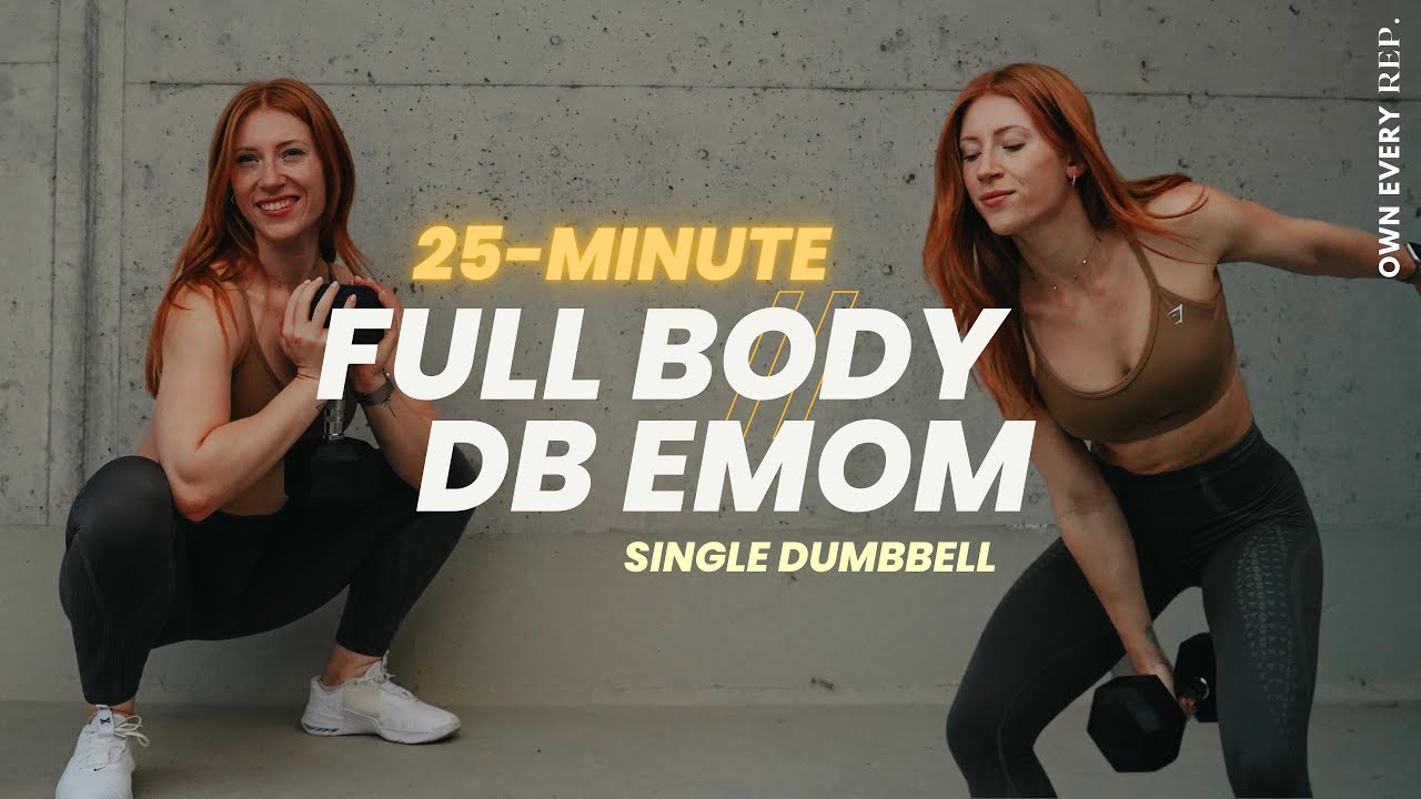30 Min. Full Body DB Workout | EMOM | One Dumbbell | Strength & Conditioning | Functional Workout