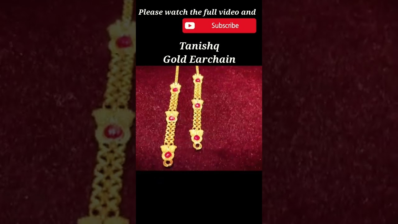 Tanishq ear chain designs with weight and Price/#tanishq #shorts #ytshorts #viral #mohini #deeya