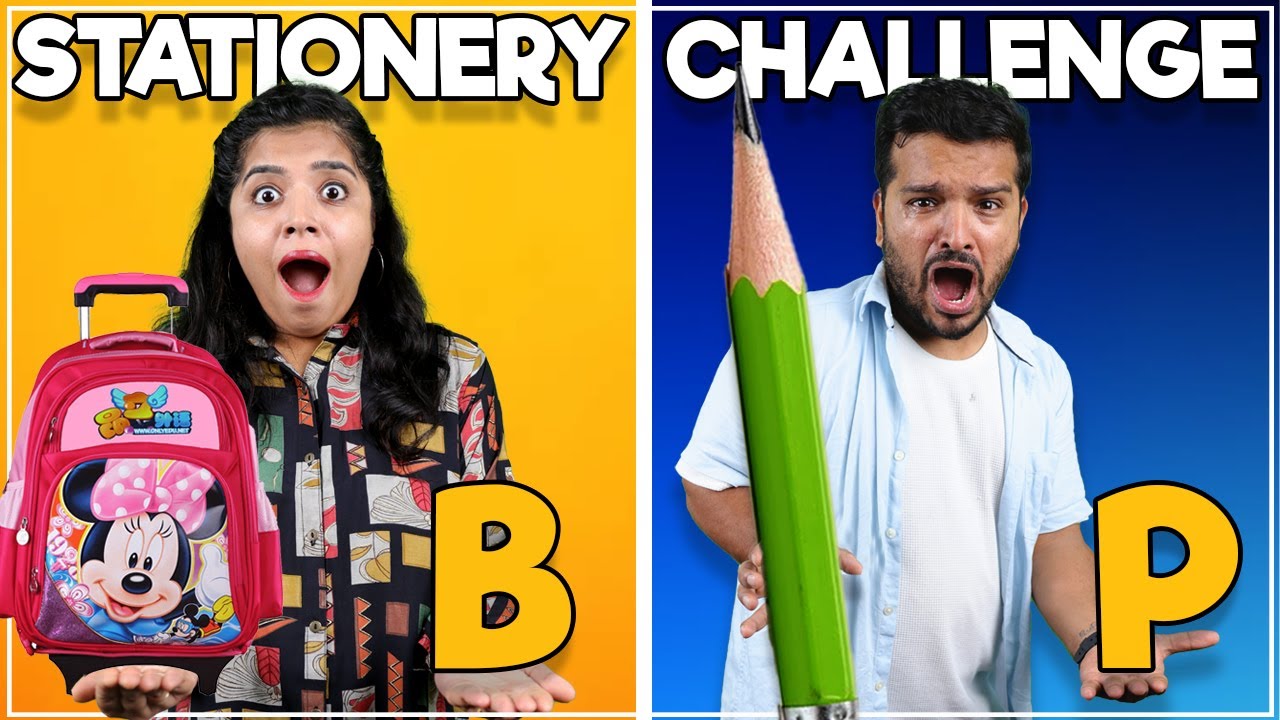WE DID EXTREME A-Z STATIONERY SHOPPING CHALLENGE!!!