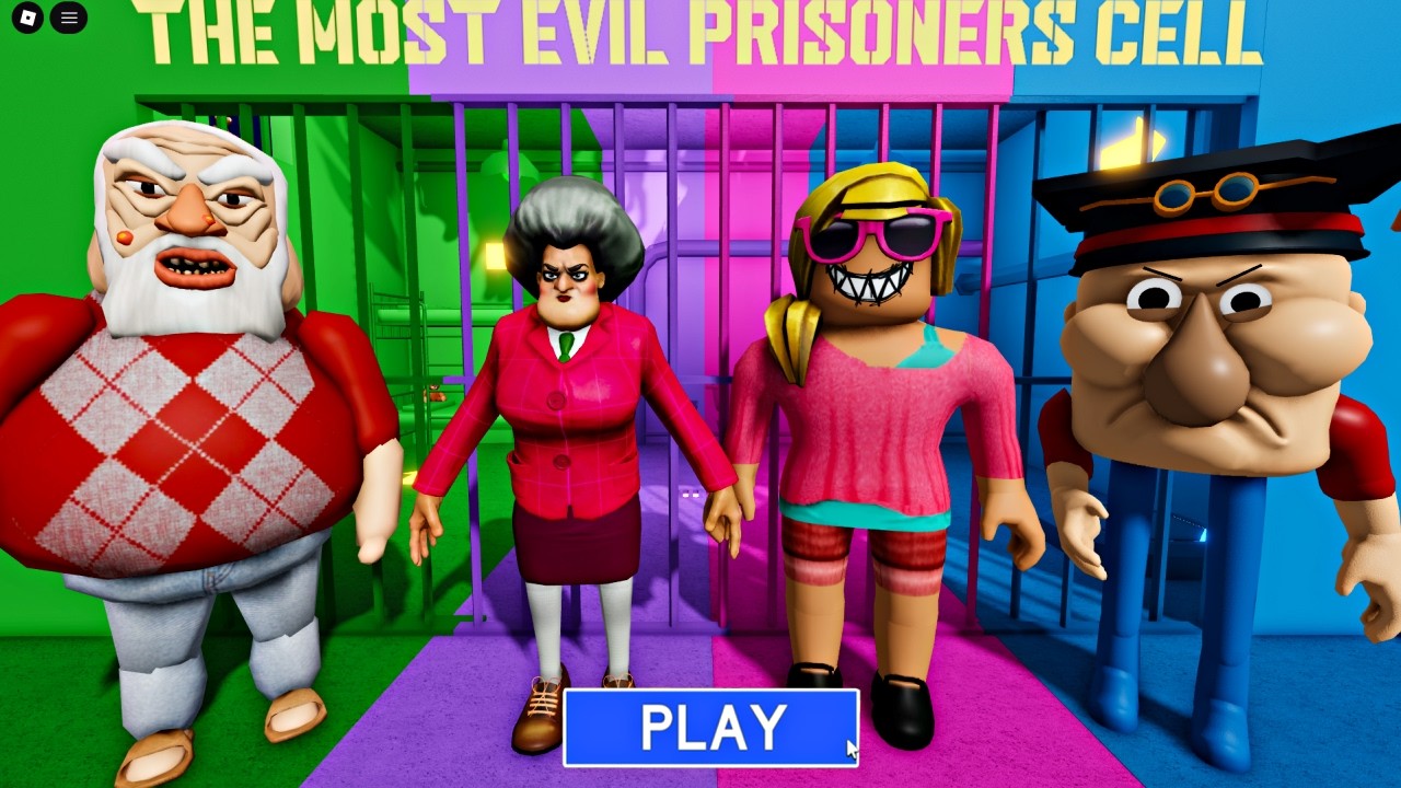 ABUELO MALVADO VS MAESTRA ASUSTADORA SEÑORITA T VS MAMÁ MALVADA VS SEÑOR MEANIEHEAD ? #Roblox