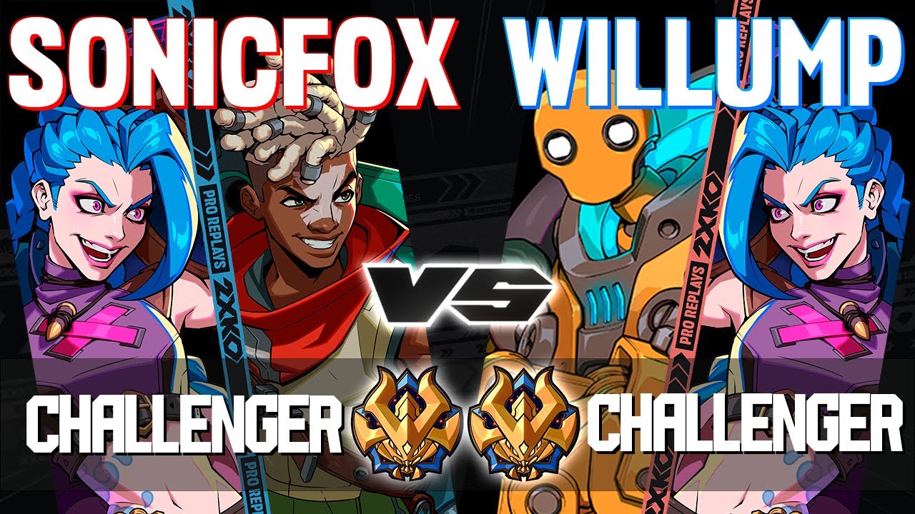 2XKO ▰ SONICFOX (Jinx-Ekko) vs WILLUMPSSNOWBALL (Blitzcrank-Jinx) ▰ 2XKO Pro level replays