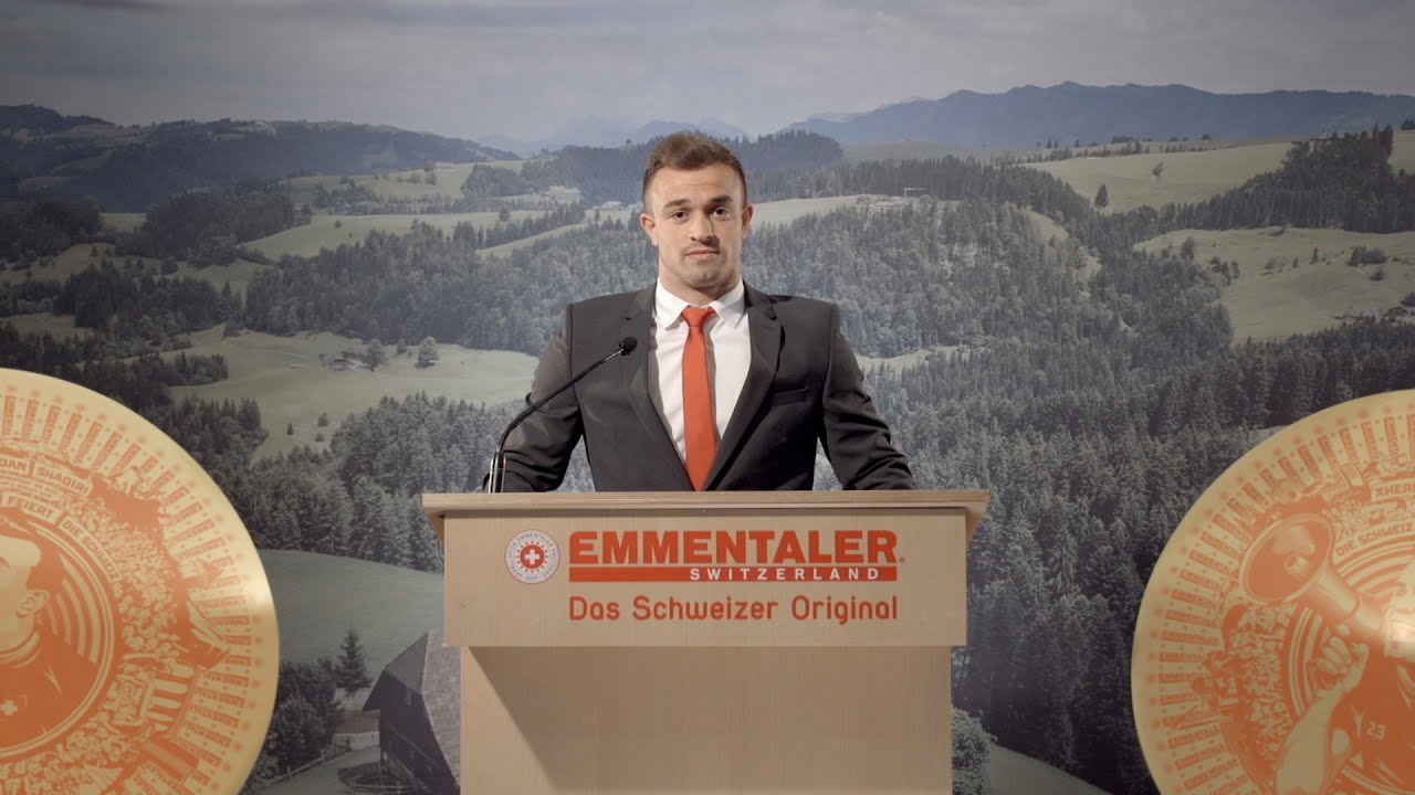 Xherdan Shaqiri presenta il discorso del 1 agosto