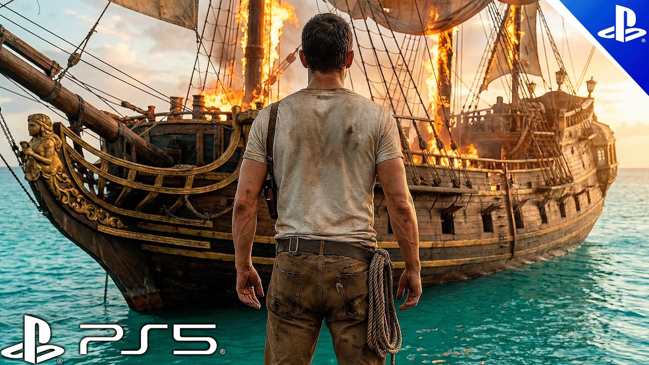 O NAVIO MAIS AMALDIÇOADO TROUXE A MORTE A TODOS (PS5) Uncharted 4 #FINAL Gráficos Ultra Realistas