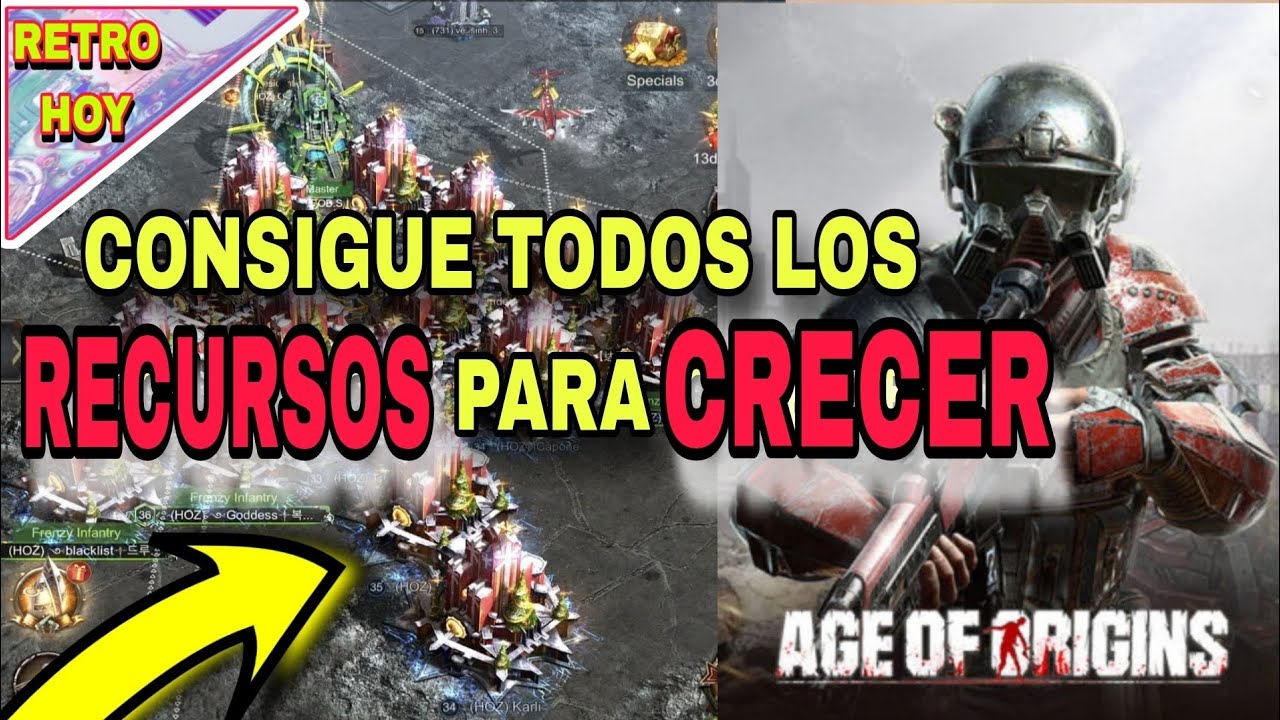 🚩 #9 RECURSOS INFINITOS PARA CRECER en AGE of Z  Origins  AOZ (primera parte) retro_hoy ✅