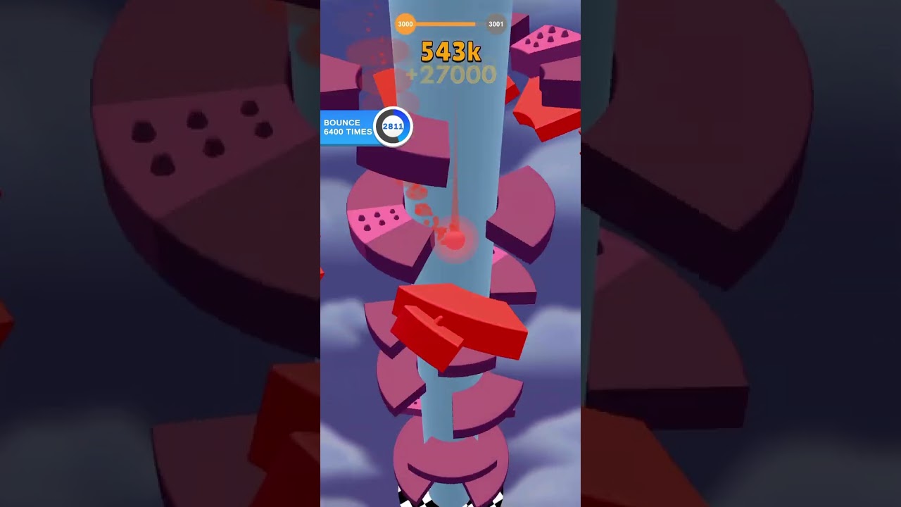 Helix Jump: Level 3000 #helixjump #gaming #mobile #shorts