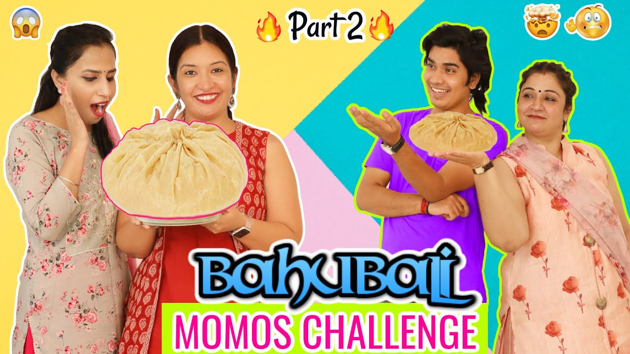 Baahubali MOMOS Challenge | Veg vs Paneer | CookWithNisha