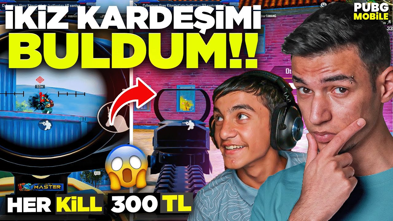 İKİZ KARDEŞİME ALDIĞI HER KİLL 300 TL 💸 😲 / Pubg Mobile