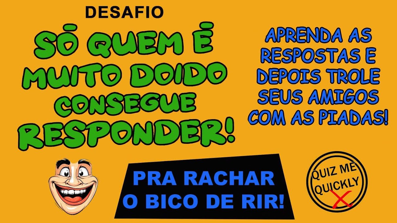 Adivinha #01 - PERGUNTAS MUITO DOIDAS!