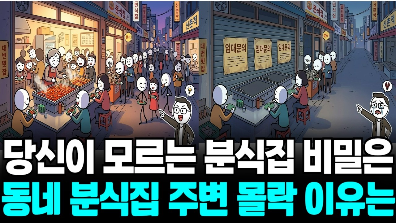 동네 분식집 주변 몰락 이유는, 