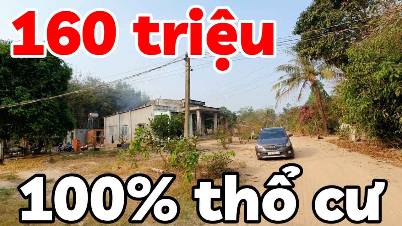 Đất ít tiền 5x39 100% thổ cư giá 160 triệu cách đường nhựa 400m ở xã Hảo Đước Tây Ninh sổ hồng riêng