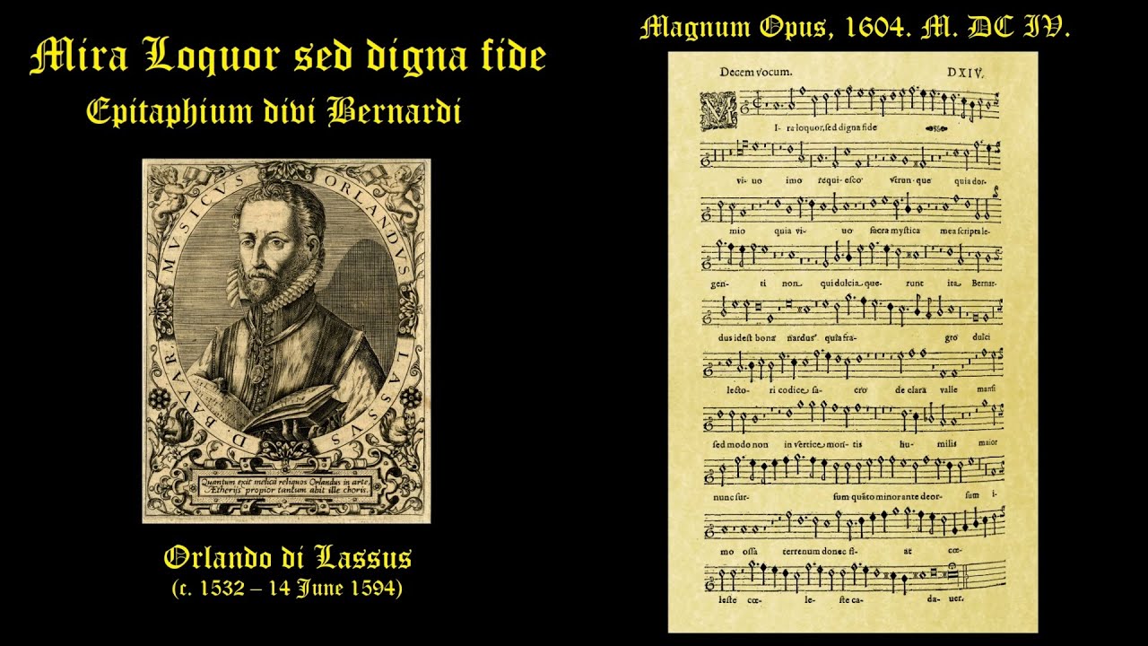 Mira loquor sed digna. Orlando di Lassus. Studio De Musique Ancienne De Montréal. Andrew McAnerney,