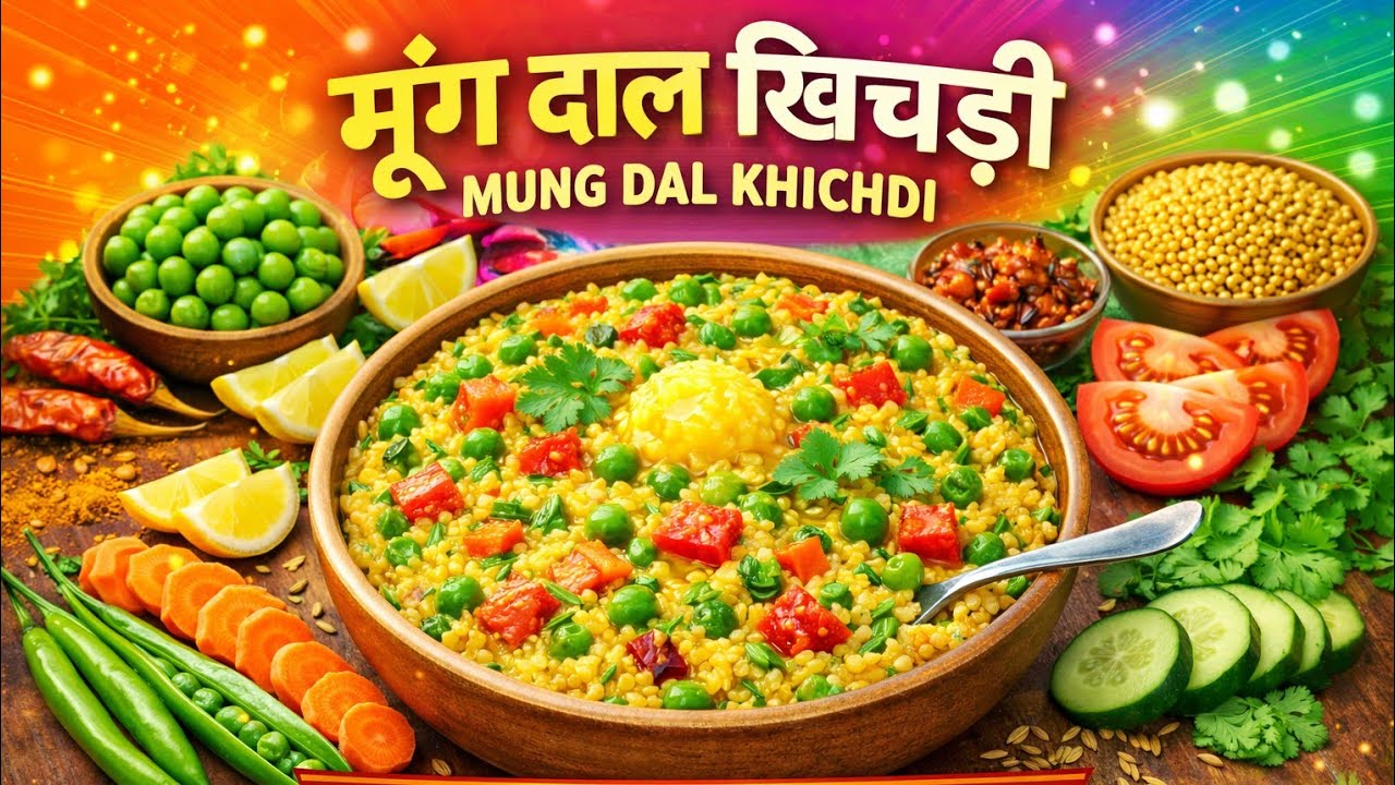 मूंग दाल की स्वादिष्ट खिचड़ी