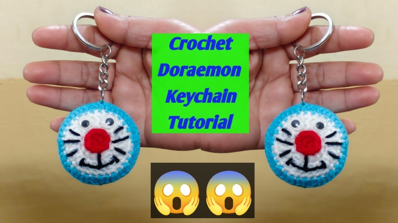 Crochet Doraemon Keychain Tutorial🤗||How to Doraemon Keychain🔥🔥||Yarn se doraemon kaise banaye....🙏🙏