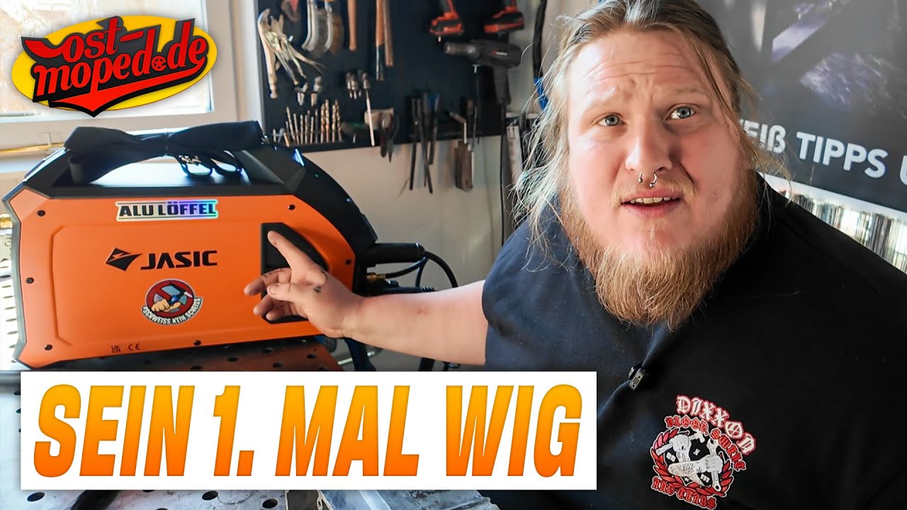 Verrückt wie einfach & schnell das mit der Jasic TIG 200 geht @ost-moped  Jungs lernen Schweißen