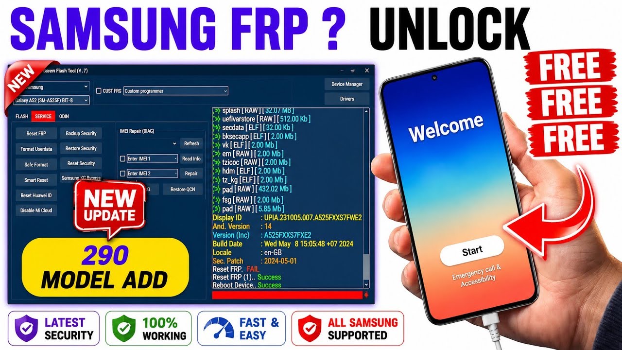 🔓 Samsung FRP Bypass 2026 | 🔥Free Tool | All Android Versions 13/14/15/16 | Google Lock Remove✅
