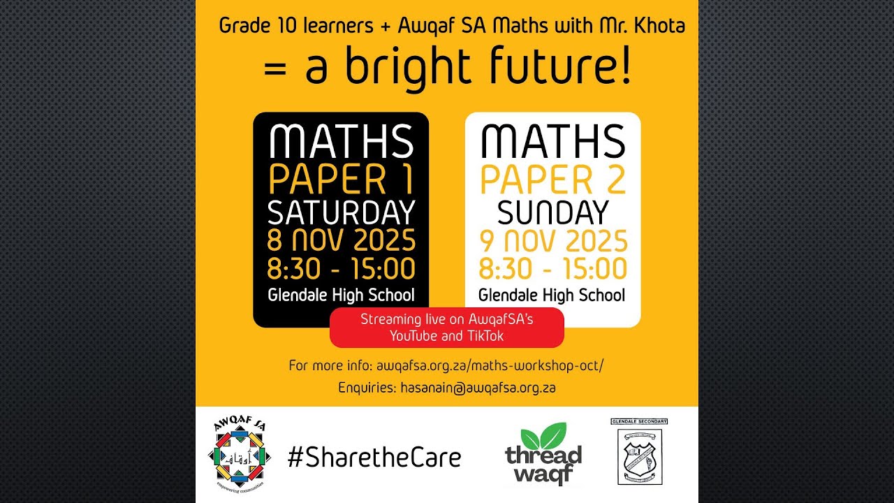 Awqaf SA Grade 10 Maths Oct 2025 - Paper 1