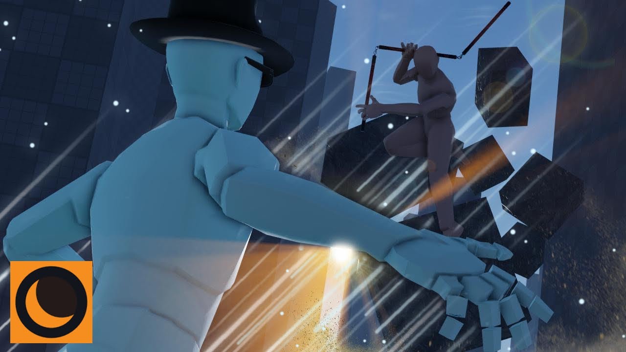 blue vs red ROBLOX fight animation