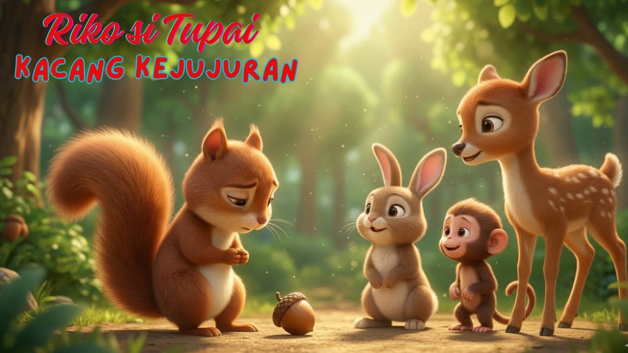 Riko si Tupai dan Kacang Kejujuran, Dongeng dengan Pesan Moral, Cerita Dunia Anak
