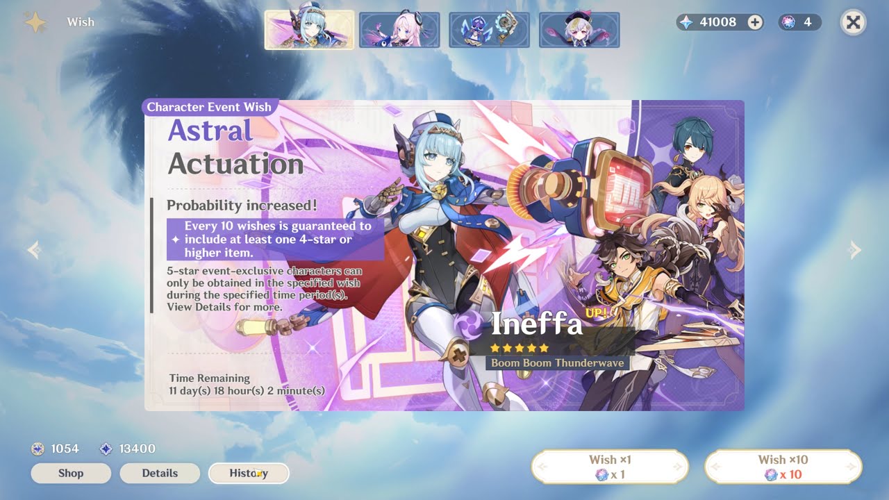 [Genshin Impact] Wish; Character Event Ineffa 10x11