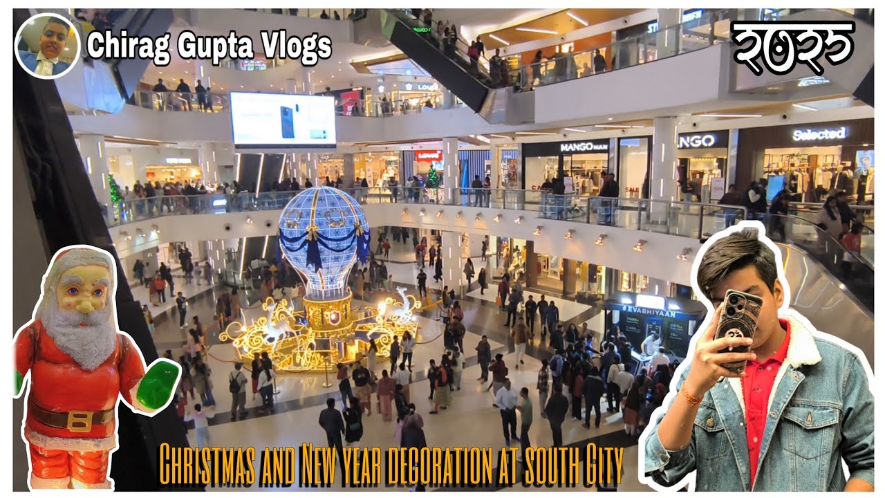 ✨ Christmas & New Year Decoration at South City Mall | Festive Vibes 2025 🎄🎉 ✨