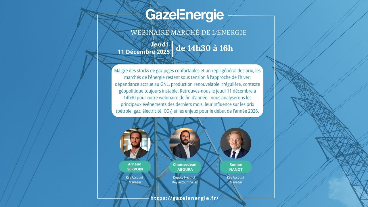 Webinaire Marché de l'énergie - Décembre 2025