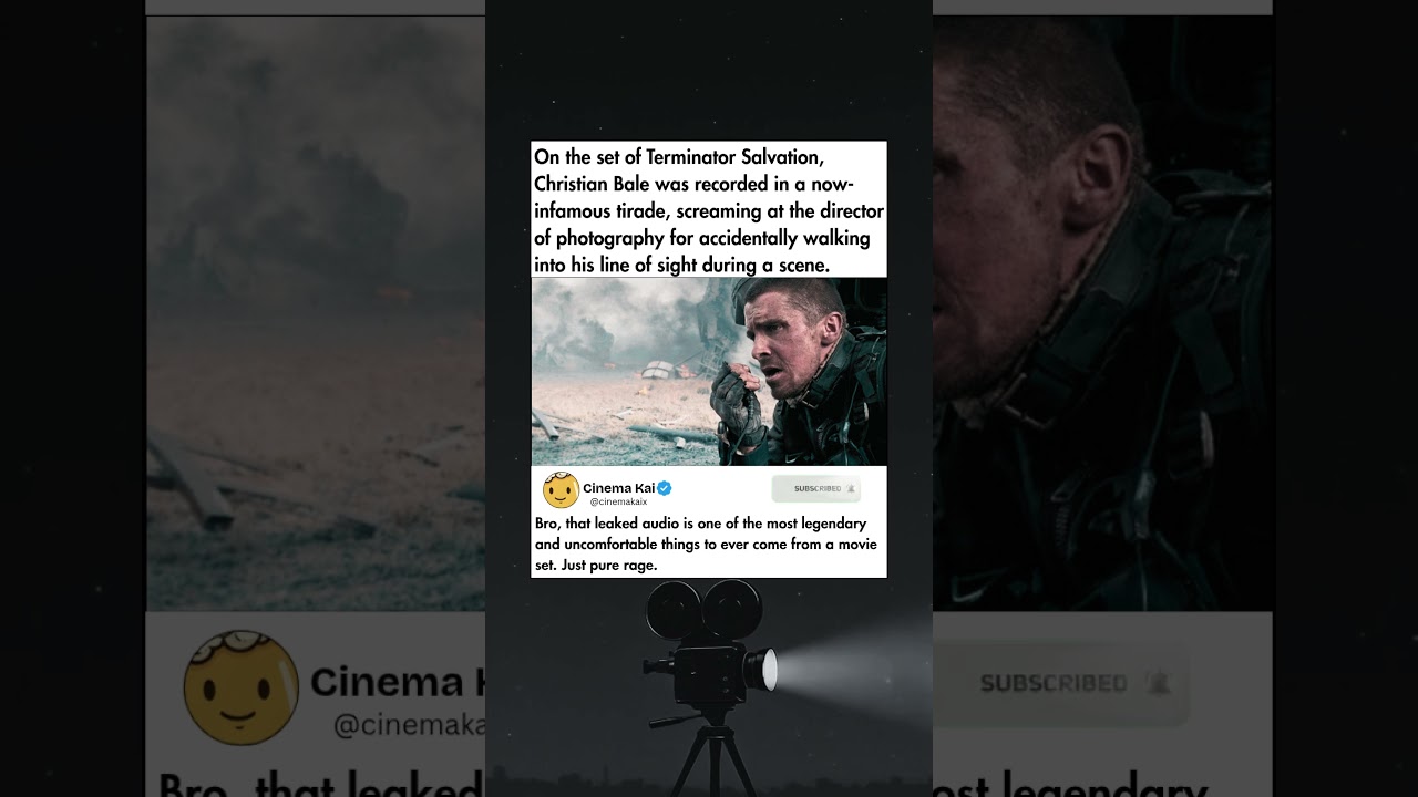 On the set of Terminator Salvation, Christian Bale was recorded in a now infamous tirade, screaming