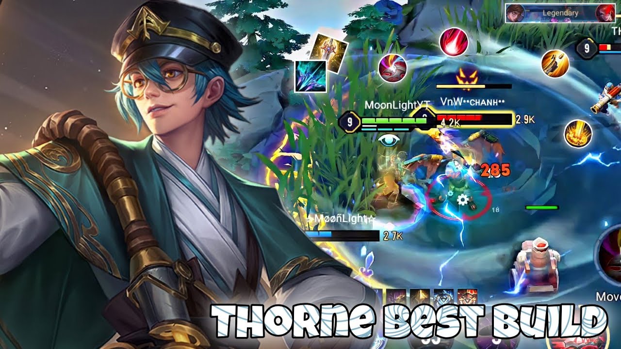 Thorne Dragon Lane Pro Gameplay | 40%+ Damage With Best Build | Arena of Valor Li&ecirc;n Qu&acirc;n mobile CoT