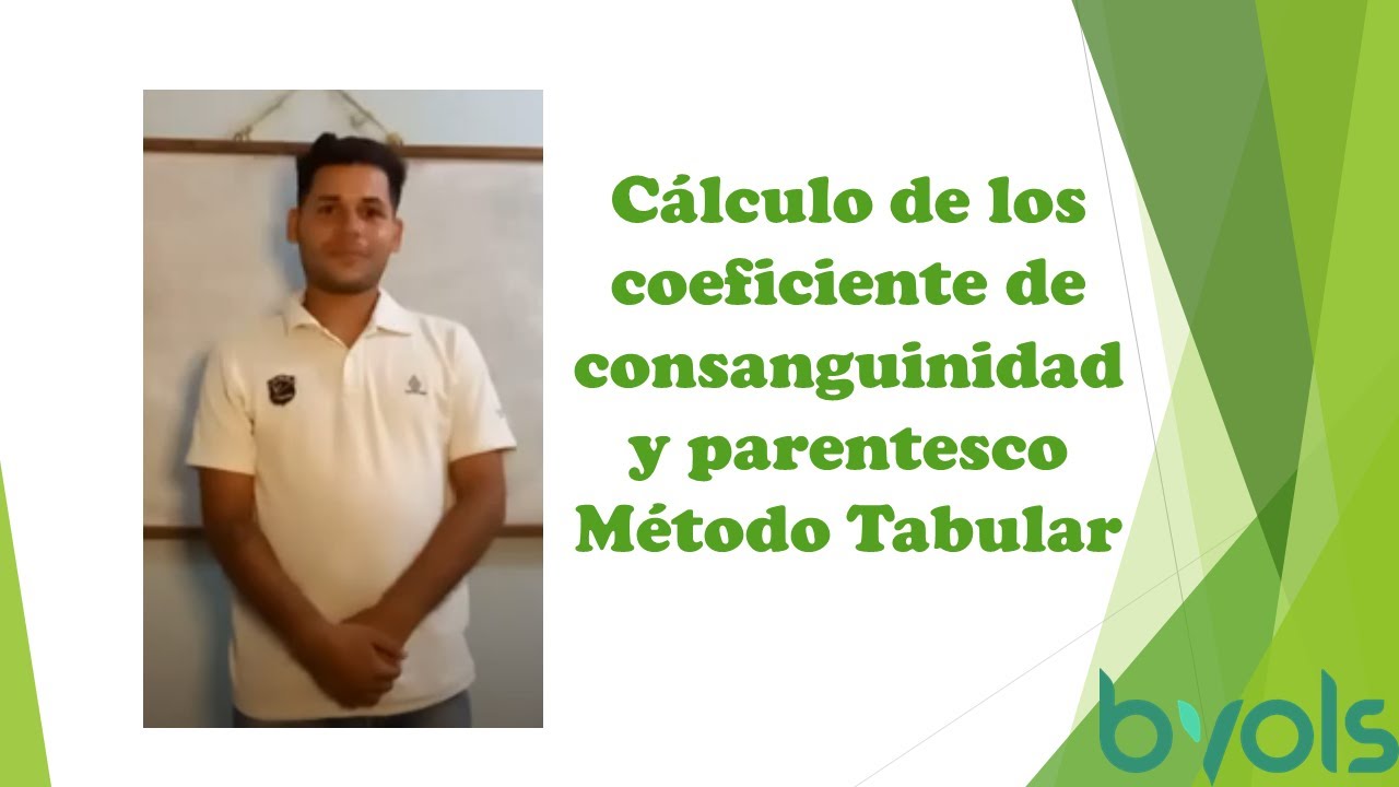 Cálculo de los coeficiente de consanguinidad y parentesco Método Tabular