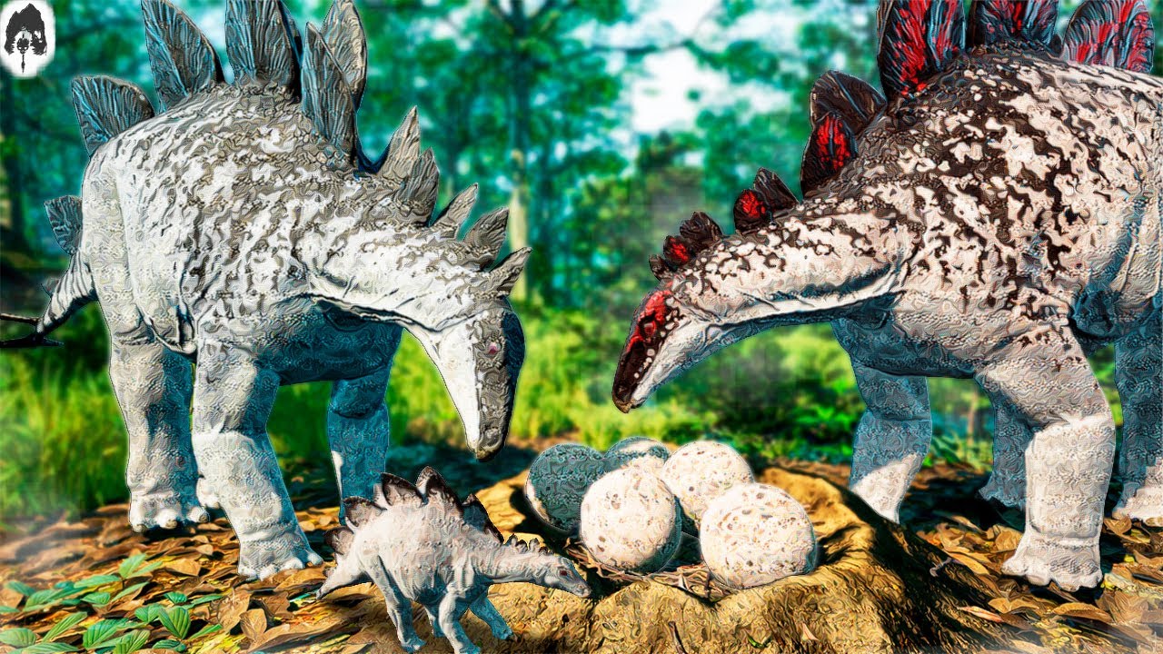 The Isle - Saindo Do OVO! Familia Stegosaurus Protetora! Deino a Espreita!