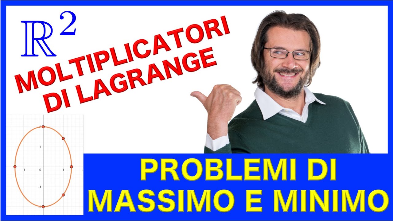Problemi di massimo e minimo, esercizio svolto con metodo dei moltiplicatori di Lagrange
