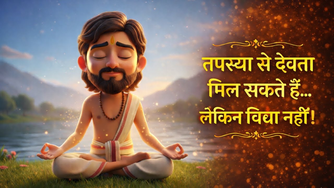 तपस्या से देवता मिल सकते हैं लेकिन विद्या नहीं! | Guru Aur Vidya Ki Kahani | Buddha Type Moral Story